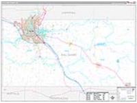 Eau Claire, Wi Carrier Route Wall Map